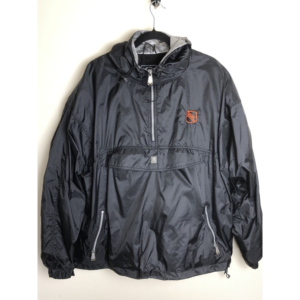 Rare NHL Gear For Sports Surge Retro Windbreaker Mens XL Black